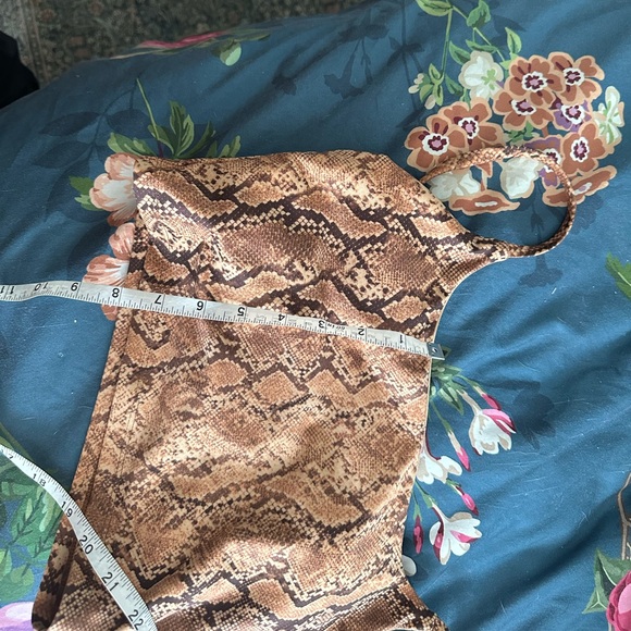 Carbon38 sandstone snakeskin python print bralette and leggings sz S - Picture 7 of 7